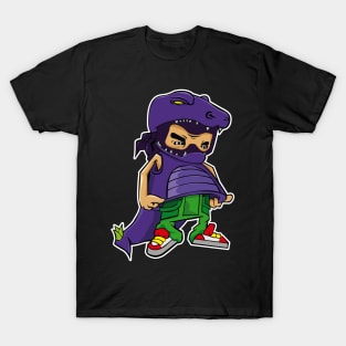 Purple Dinosaur suit T-Shirt